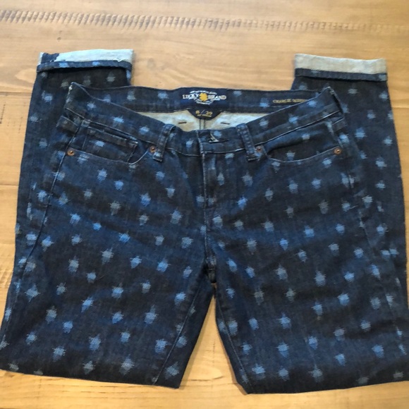 Lucky Brand Denim - Lucky Brand Charlie skinny printed crops